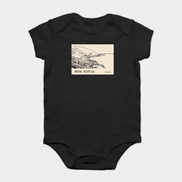 Nova Scotia Canada Baby Bodysuit by Lakeric